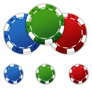 Poker Chips Illustrazione stock