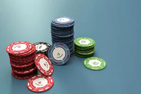 Poker chips Stock Illustration