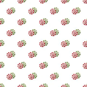 Poker chips nominal one hundred and fifty pattern Illustrazione stock