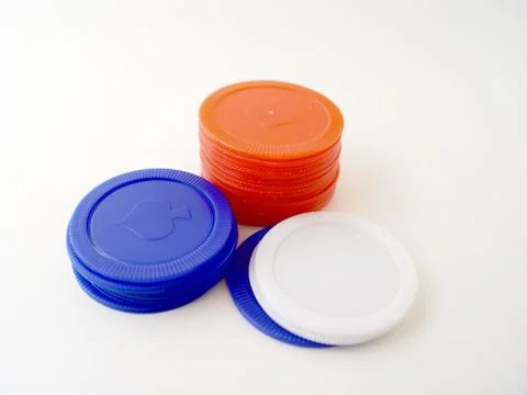 Poker chips Foto stock