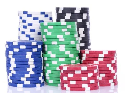 Poker chips Stock Photos