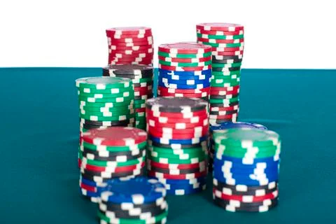 Poker chips Stockfoto's