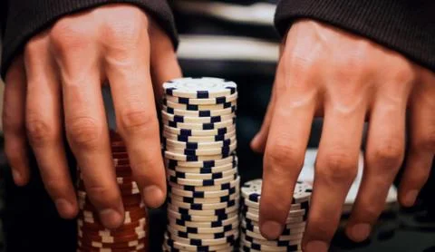 Poker chips Stock Photos