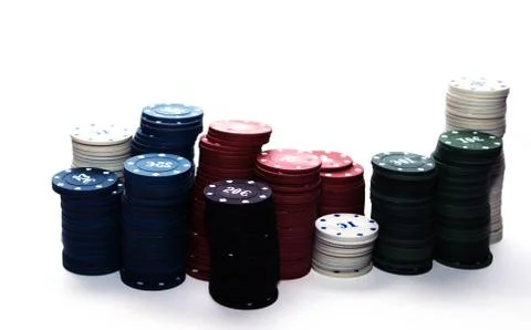 Poker chips Foto stock