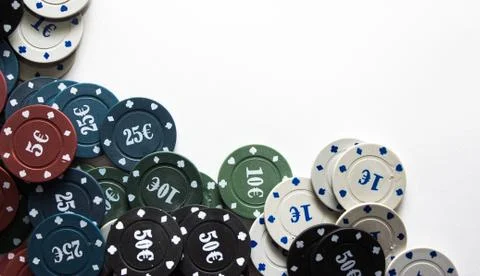 Poker chips Foto stock
