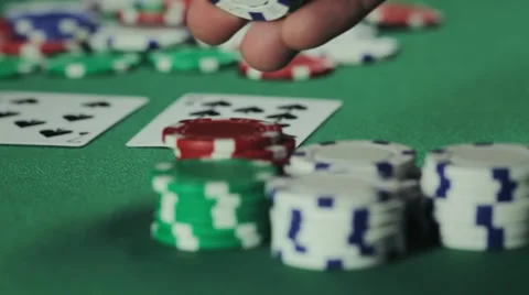 Poker Chips Toss Stock Footage 57718494
