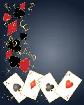 Poker design Illustrazione stock