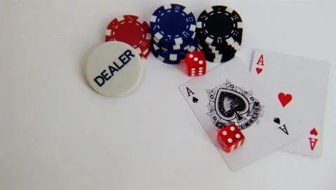 Poker dice 스톡 동영상 89555632
