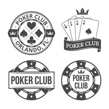 Poker Emblems Illustrations Stock Illustration