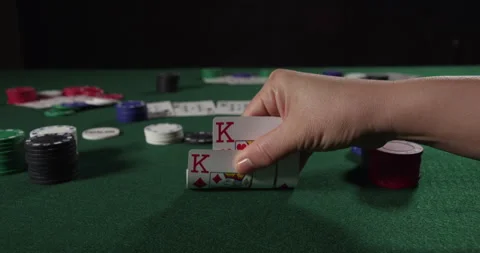 Poker Game and Two Kings Cards Stock Footage 243255083