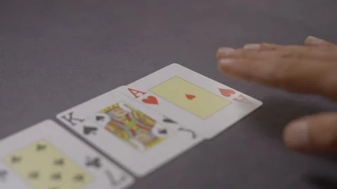 Poker game on a grey table Stock Footage 200006246