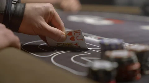 Poker game on a grey table Stock Footage 200007153