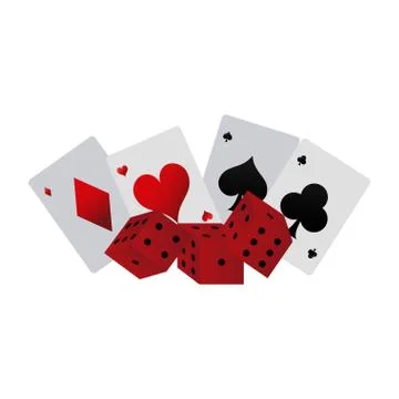 Poker games and elements イラスト素材