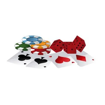 Poker games and elements イラスト素材