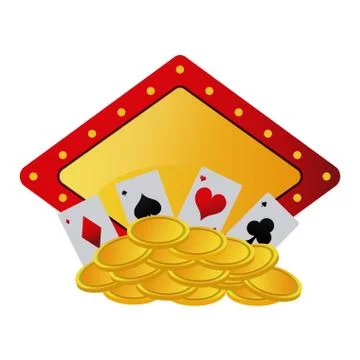 Poker games and elements イラスト素材