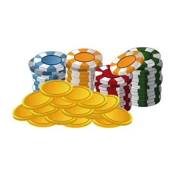 Poker games and elements 스톡 일러스트