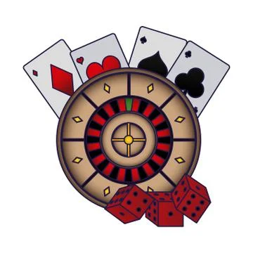 Poker games and elements 스톡 일러스트