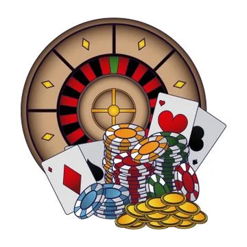 Poker games and elements イラスト素材