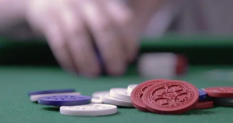 Poker Going All In Video stock 93765798