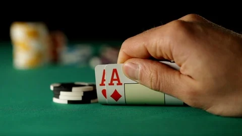 Poker good hand Vídeo Stock 89551821