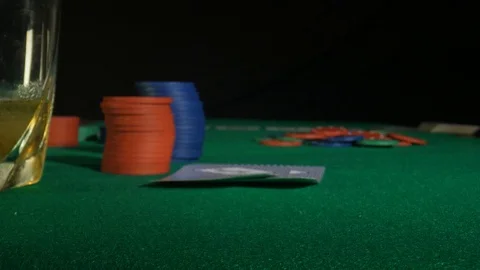 Poker Hand Stock Footage 123321604