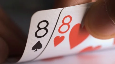 Poker hand pair of eights Vidéo 116094888