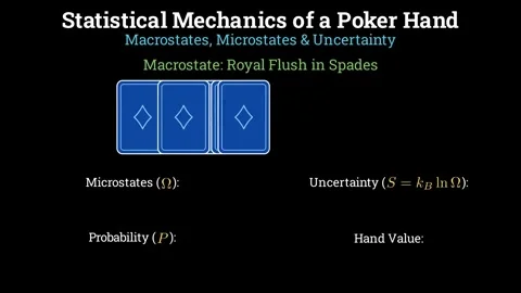 Poker Hand Statistical Mechanics Stock-Footage 336565601