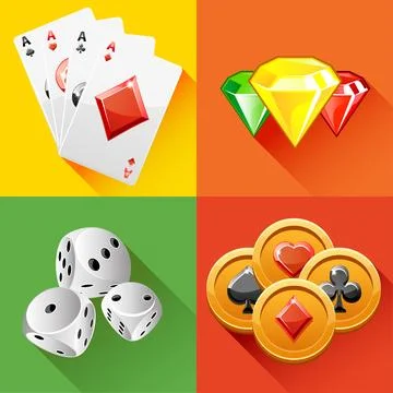 Poker icon in vector Stock Illustration