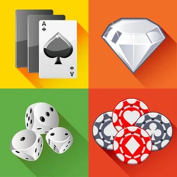 Poker icon in vector Stock-Illustration