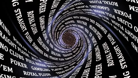 Poker Keywords Animation, Background, Loop 库存影片 303465915