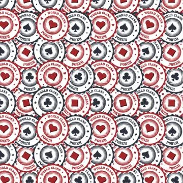 Poker label badge theme Ilustração Stock