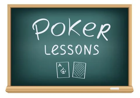 Poker lessons in school Illustrazione stock