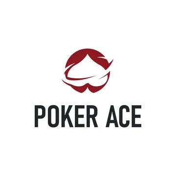 Poker logo design a simple minimalist card game gambler game with card symb.. Illustration