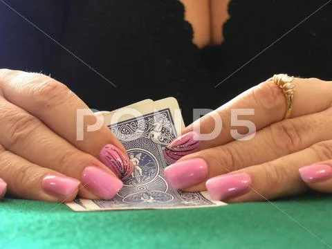 Poker mature Lady Stock Photos