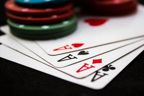Poker night Stock Photos