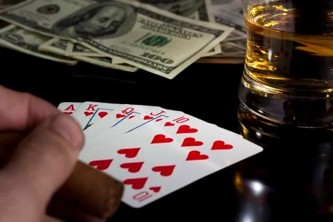 Poker night Stock Photos