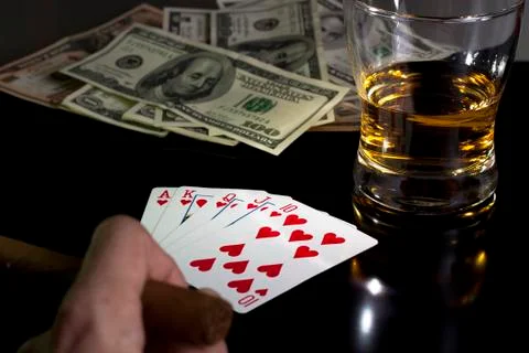 Poker night Stock Photos