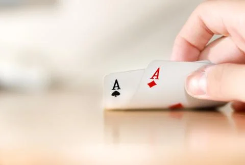 Poker pair of Aces 库存照片