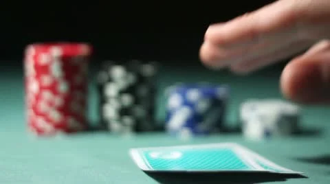 Poker Player and All-in Stock Footage 10794399