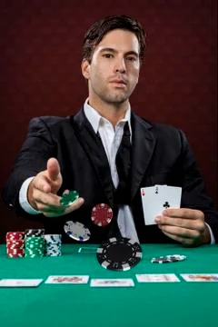 Poker player Stock Photos