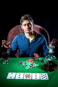 Poker player Stock Photos