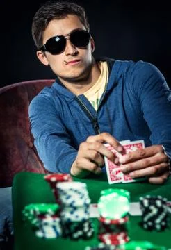Poker player Stock Photos