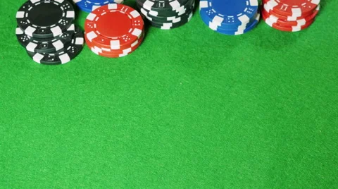 Poker player with pocket pair of aces shows his cards. Stock Footage 58744169