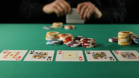 Poker player win all Vídeo Stock 89552010