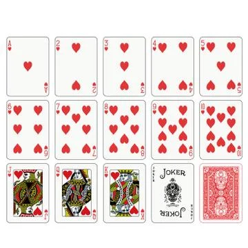 Poker Playing cards design 02 Stock Illustration