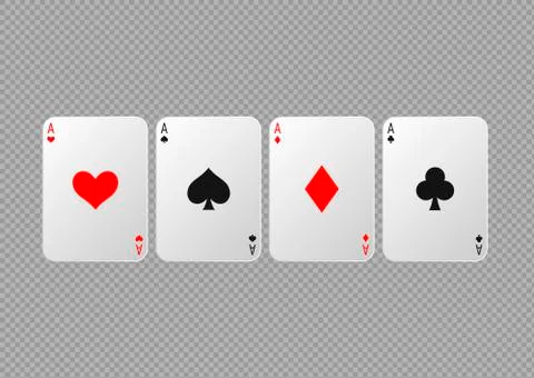 Poker playing cards Stock Illustration