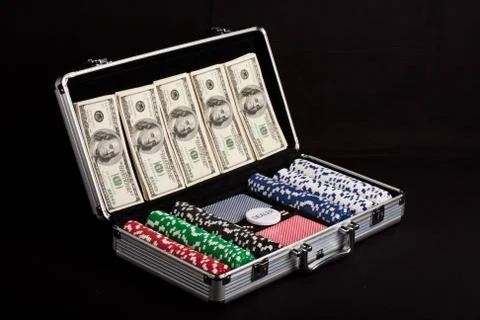 Poker Playing Set Stock Photos