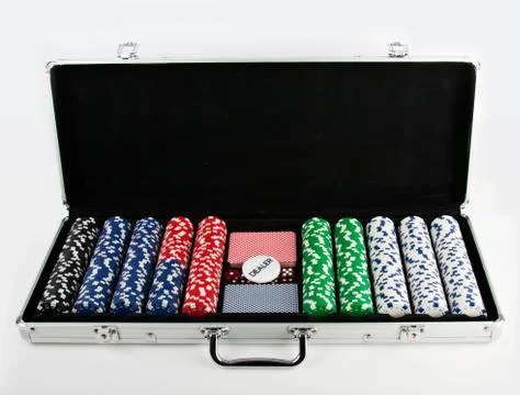 Poker Playing Set Stock Photos