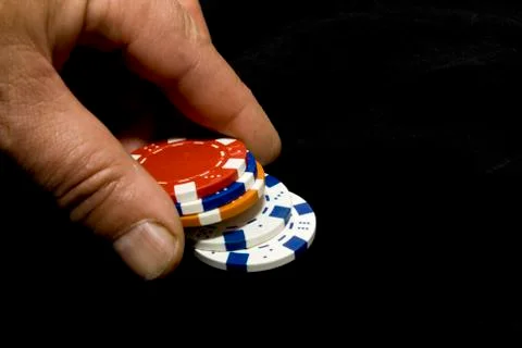 Poker scene isolated Stock Photos