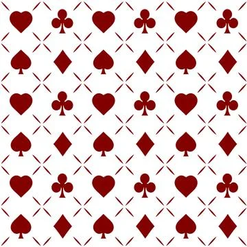 Poker seamless pattern vector Stock Illustration